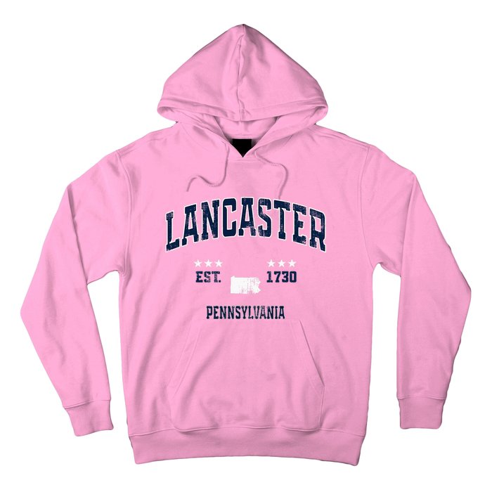 Lancaster Pennsylvania Pa Vintage Athletic Sports Hoodie