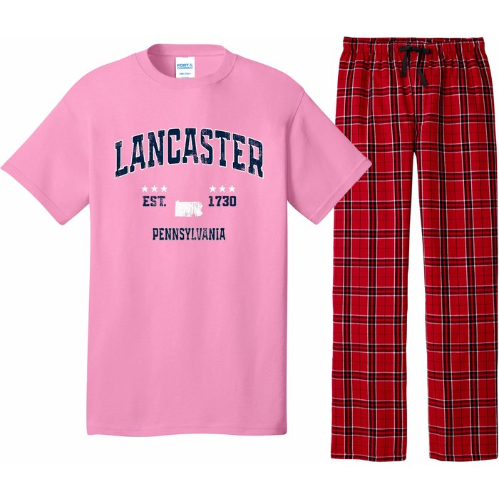 Lancaster Pennsylvania Pa Vintage Athletic Sports Pajama Set