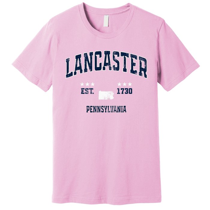 Lancaster Pennsylvania Pa Vintage Athletic Sports Premium T-Shirt