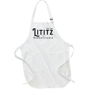 Lititz Pennsylvania Pa Lancaster County Cool Small Town Usa Full-Length Apron With Pockets