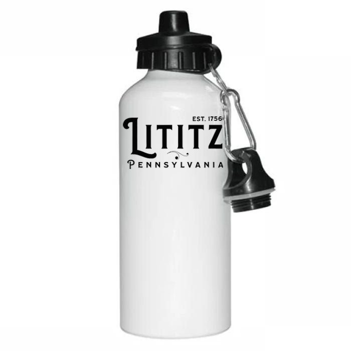 Lititz Pennsylvania Pa Lancaster County Cool Small Town Usa Aluminum Water Bottle