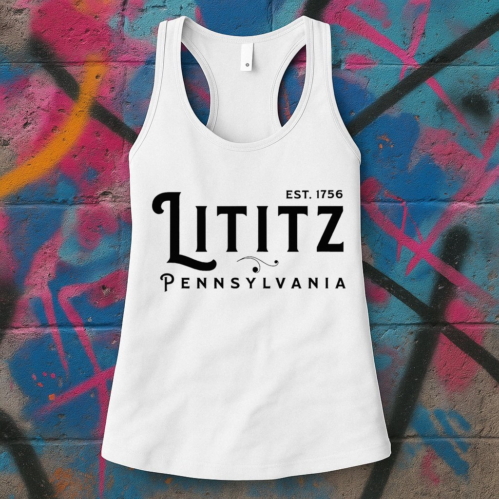 Lititz Pennsylvania Pa Lancaster County Cool Small Town Usa Womens Tank Top