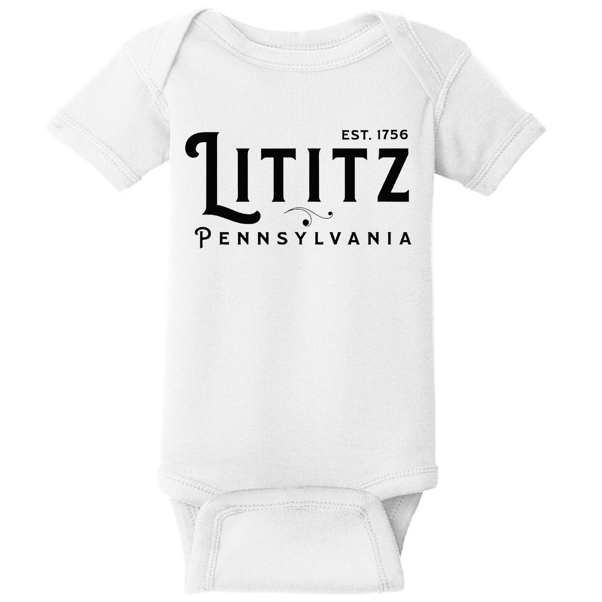 Lititz Pennsylvania Pa Lancaster County Cool Small Town Usa Baby Bodysuit