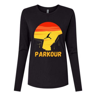 Love Parkour Parkour Gifts Womens Cotton Relaxed Long Sleeve T-Shirt