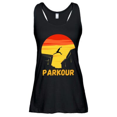 Love Parkour Parkour Gifts Ladies Essential Flowy Tank