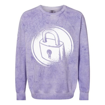 Locksmith Padlock Picker Key Maker Technician Locksmithing Colorblast Crewneck Sweatshirt