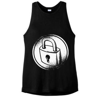 Locksmith Padlock Picker Key Maker Technician Locksmithing Ladies PosiCharge Tri-Blend Wicking Tank