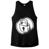 Locksmith Padlock Picker Key Maker Technician Locksmithing Ladies PosiCharge Tri-Blend Wicking Tank