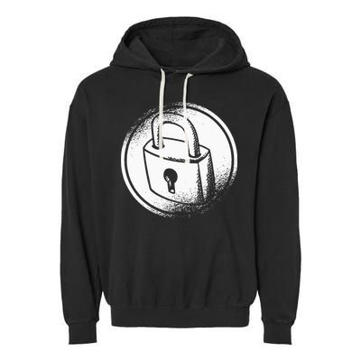 Locksmith Padlock Picker Key Maker Technician Locksmithing Garment-Dyed Fleece Hoodie
