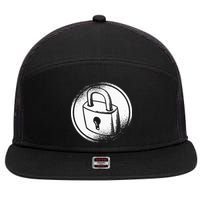 Locksmith Padlock Picker Key Maker Technician Locksmithing 7 Panel Mesh Trucker Snapback Hat