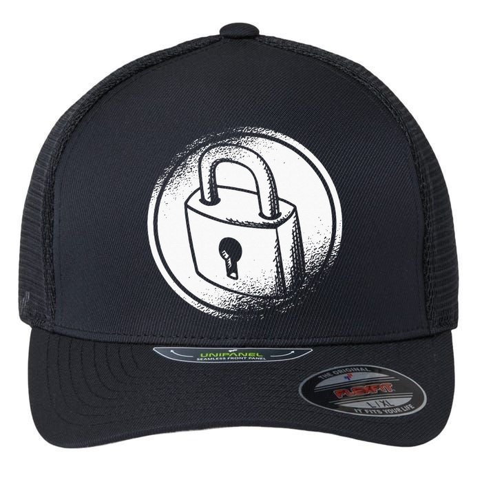 Locksmith Padlock Picker Key Maker Technician Locksmithing Flexfit Unipanel Trucker Cap