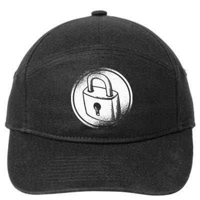 Locksmith Padlock Picker Key Maker Technician Locksmithing 7-Panel Snapback Hat