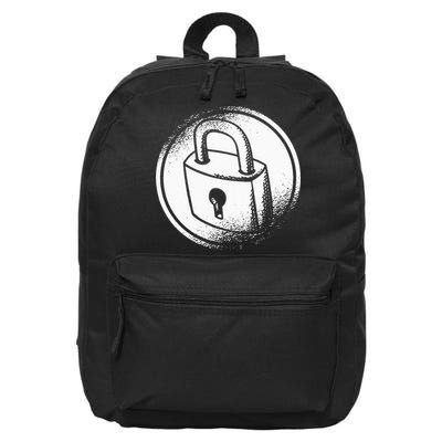Locksmith Padlock Picker Key Maker Technician Locksmithing 16 in Basic Backpack
