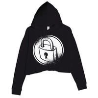 Locksmith Padlock Picker Key Maker Technician Locksmithing Crop Fleece Hoodie