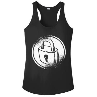 Locksmith Padlock Picker Key Maker Technician Locksmithing Ladies PosiCharge Competitor Racerback Tank