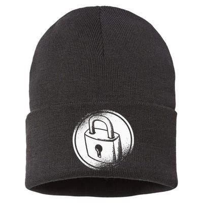 Locksmith Padlock Picker Key Maker Technician Locksmithing Sustainable Knit Beanie