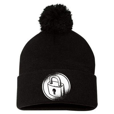 Locksmith Padlock Picker Key Maker Technician Locksmithing Pom Pom 12in Knit Beanie