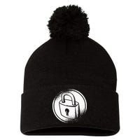 Locksmith Padlock Picker Key Maker Technician Locksmithing Pom Pom 12in Knit Beanie
