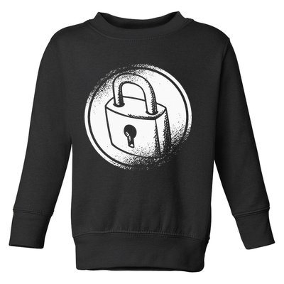 Locksmith Padlock Picker Key Maker Technician Locksmithing Toddler Sweatshirt