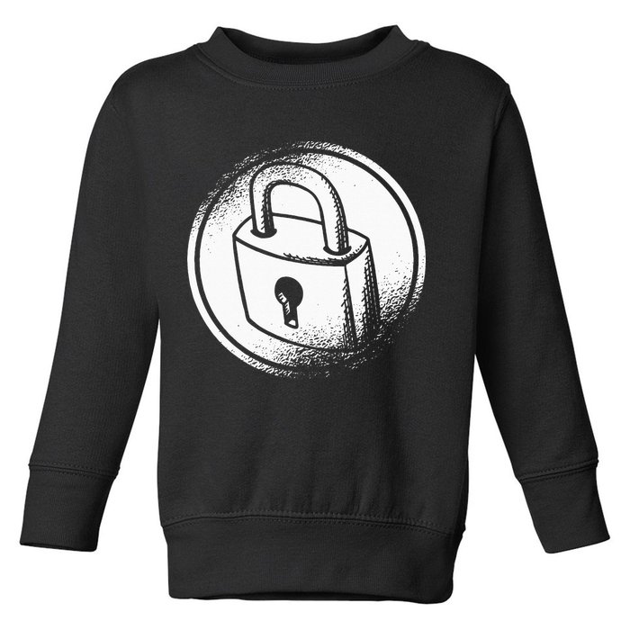 Locksmith Padlock Picker Key Maker Technician Locksmithing Toddler Sweatshirt