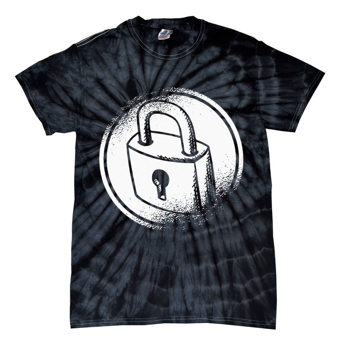 Locksmith Padlock Picker Key Maker Technician Locksmithing Tie-Dye T-Shirt