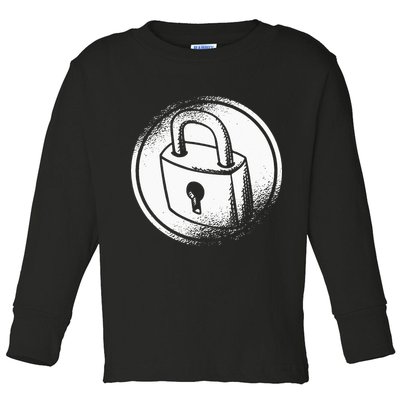Locksmith Padlock Picker Key Maker Technician Locksmithing Toddler Long Sleeve Shirt