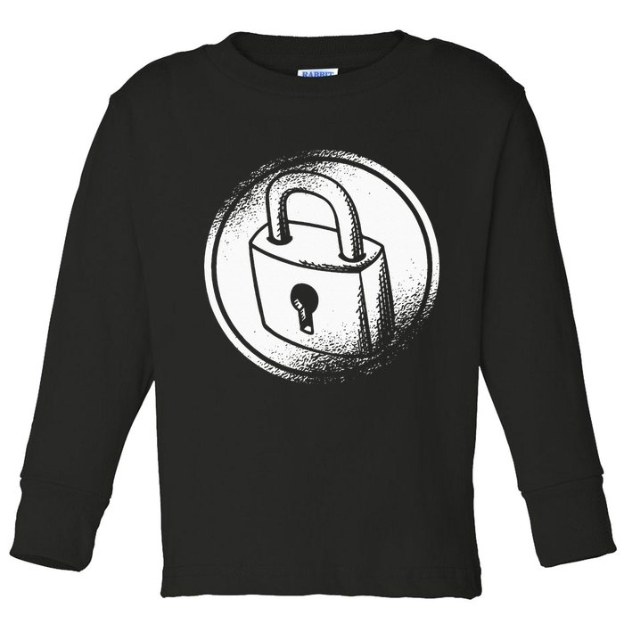 Locksmith Padlock Picker Key Maker Technician Locksmithing Toddler Long Sleeve Shirt