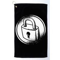Locksmith Padlock Picker Key Maker Technician Locksmithing Golf Towel