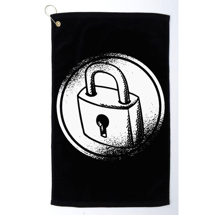 Locksmith Padlock Picker Key Maker Technician Locksmithing Golf Towel