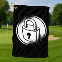 Locksmith Padlock Picker Key Maker Technician Locksmithing Golf Towel