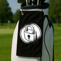 Locksmith Padlock Picker Key Maker Technician Locksmithing Golf Towel
