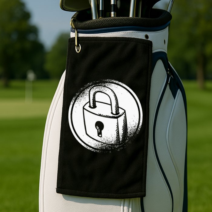 Locksmith Padlock Picker Key Maker Technician Locksmithing Golf Towel