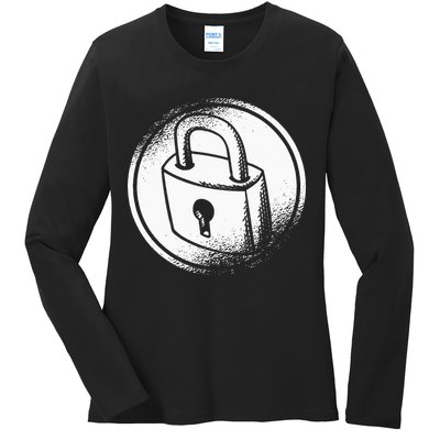 Locksmith Padlock Picker Key Maker Technician Locksmithing Ladies Long Sleeve Shirt
