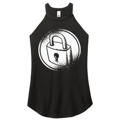 Locksmith Padlock Picker Key Maker Technician Locksmithing Women's Perfect Tri Rocker Tank