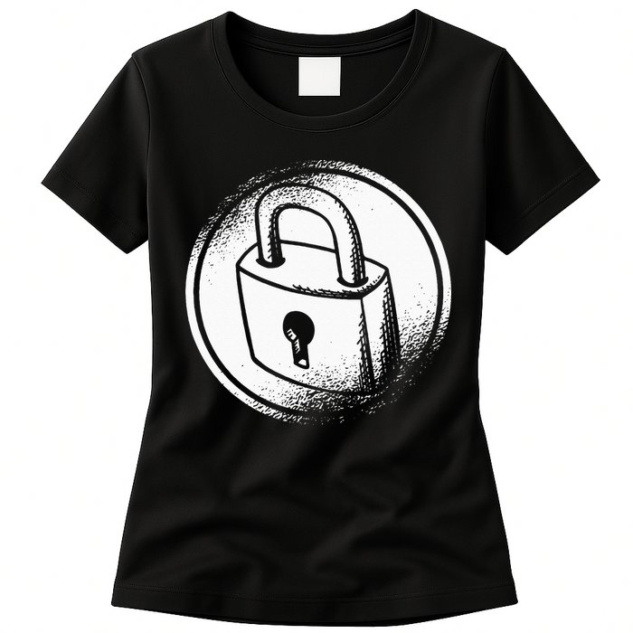 Locksmith Padlock Picker Key Maker Technician Locksmithing Womens T-Shirt