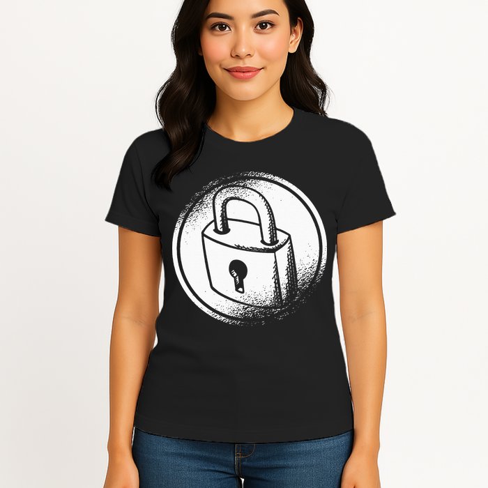 Locksmith Padlock Picker Key Maker Technician Locksmithing Womens T-Shirt