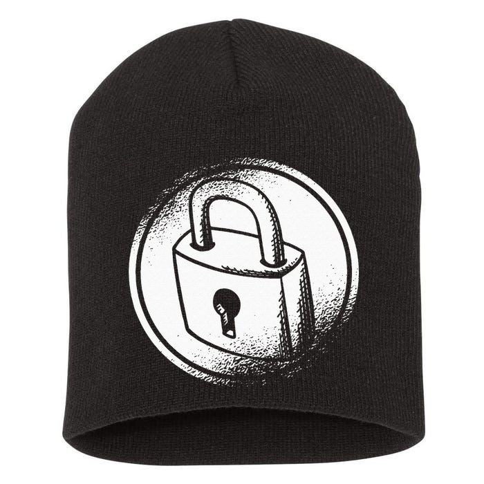 Locksmith Padlock Picker Key Maker Technician Locksmithing Short Acrylic Beanie