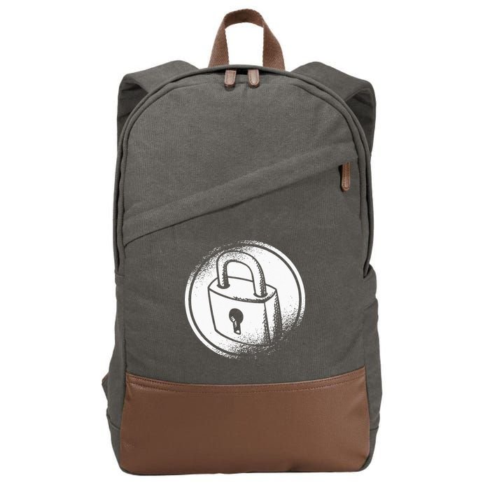 Locksmith Padlock Picker Key Maker Technician Locksmithing Cotton Canvas Backpack
