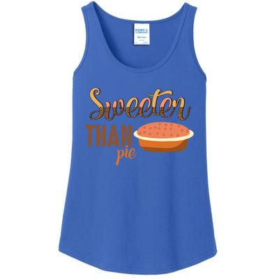 Leopard Pumpkin Pie Thanksgiving Sweeter Than Pie Gift Ladies Essential Tank