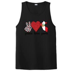 Love Peru Proud Peruvian Flag Peruvian Roots Meaningful Gift PosiCharge Competitor Tank