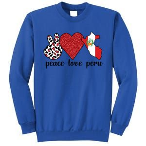 Love Peru Proud Peruvian Flag Peruvian Roots Meaningful Gift Sweatshirt