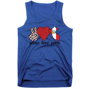 Love Peru Proud Peruvian Flag Peruvian Roots Meaningful Gift Tank Top