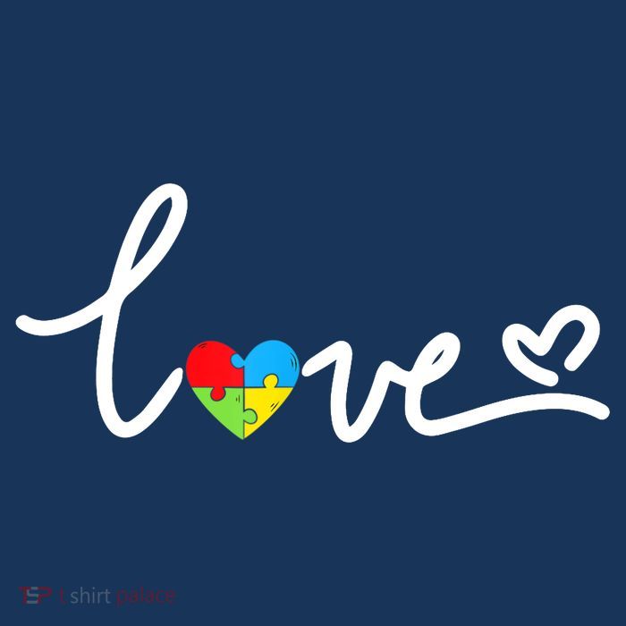 LOVE Puzzle Pieces Heart Autism Awareness Gifts Tall T-Shirt