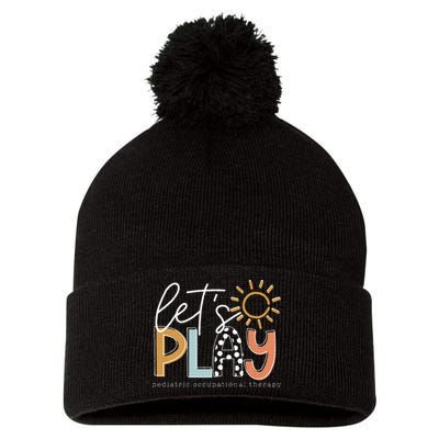 LetS Play Pediatric Occupational Therapy Therapist Ot Pom Pom 12in Knit Beanie