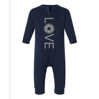 Love Photography Photographer Infant Fleece One Piece