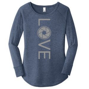 Love Photography Photographer Women's Perfect Tri Tunic Long Sleeve Shirt