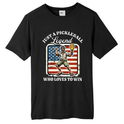 Legendary Pickleball Player Us Flag Pickleball Cute Gift Tall Fusion ChromaSoft Performance T-Shirt