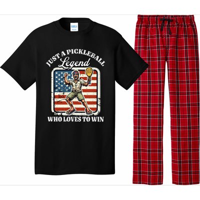 Legendary Pickleball Player Us Flag Pickleball Cute Gift Pajama Set