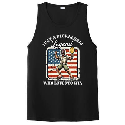 Legendary Pickleball Player Us Flag Pickleball Cute Gift PosiCharge Competitor Tank