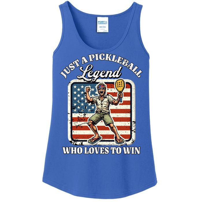 Legendary Pickleball Player Us Flag Pickleball Cute Gift Ladies Essential Tank